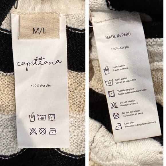 Elegant Black and White Swim Coverup - Picture 8 of 9